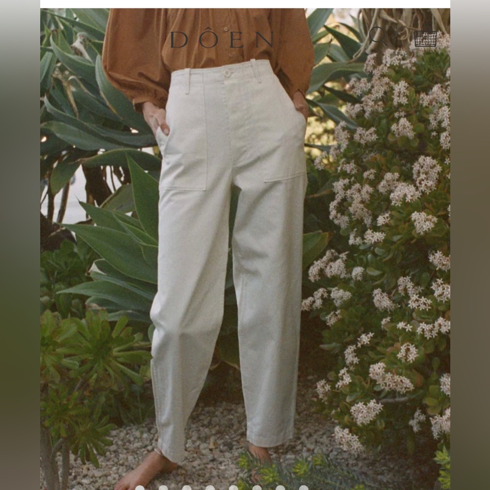 COPY - DÔEN Walker Pant Nutmilk high rise